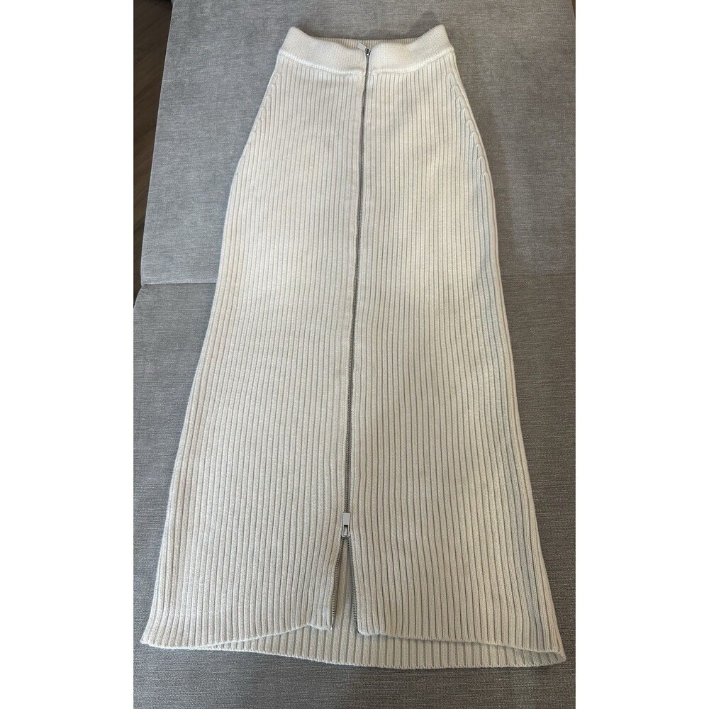 Rosetta Getty x RTR - Zip Front Knit Skirt